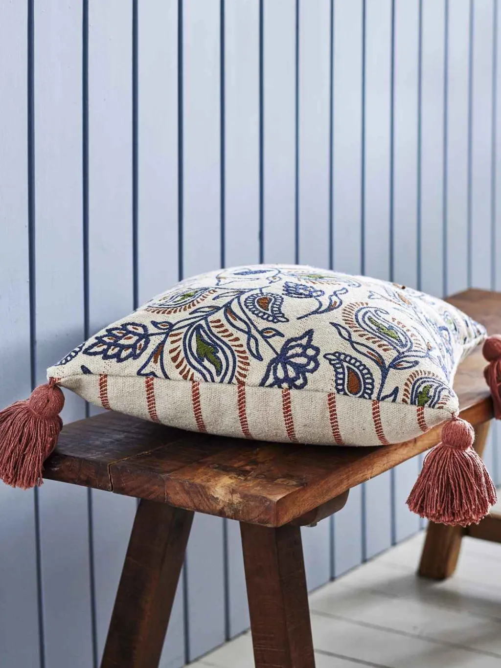 Clearance Paisley Pude 45x45 cm, Multi Puder Og Betræk
