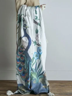 New Peacock Plaid 130x155 cm, Grøn Plaider Og Tæpper