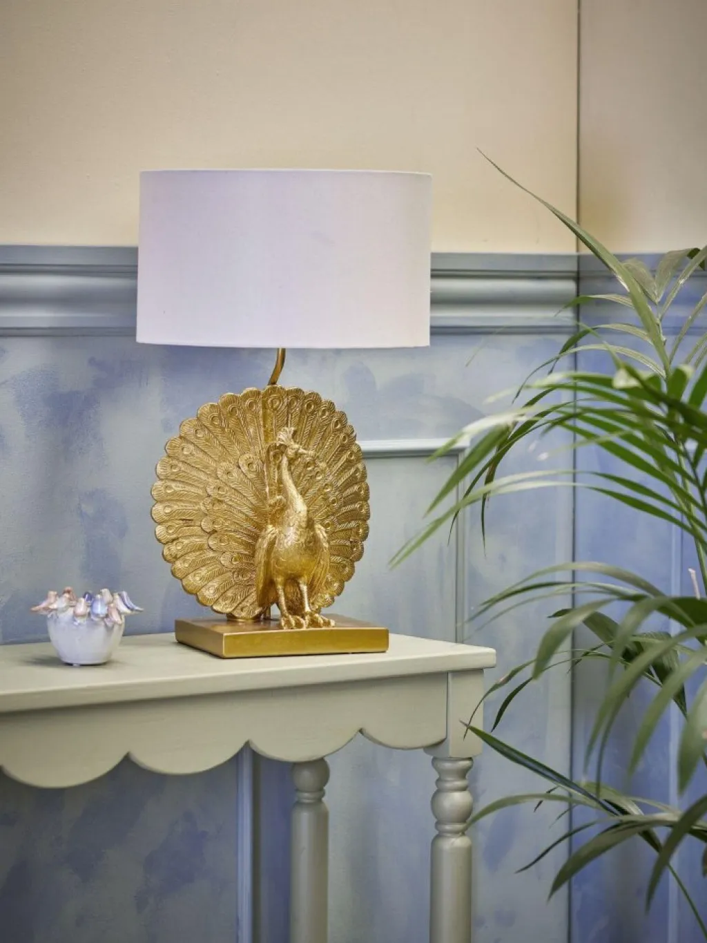 Outlet Peacock Bordlampe H58,5 cm, Guld Bordlamper