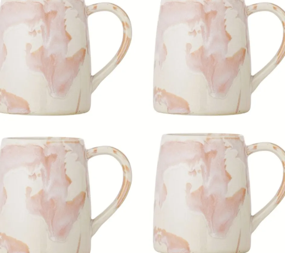 Discount Creative Collection Winnie Krus 4 stk. 37 cl, Beige/Lyserød