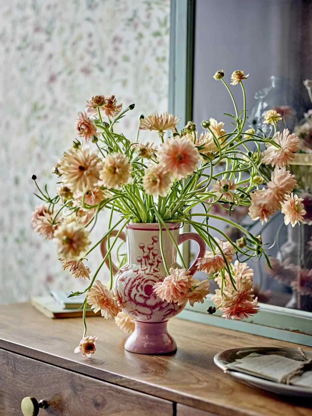 Alea Vase H21 cm, Rosa Vaser