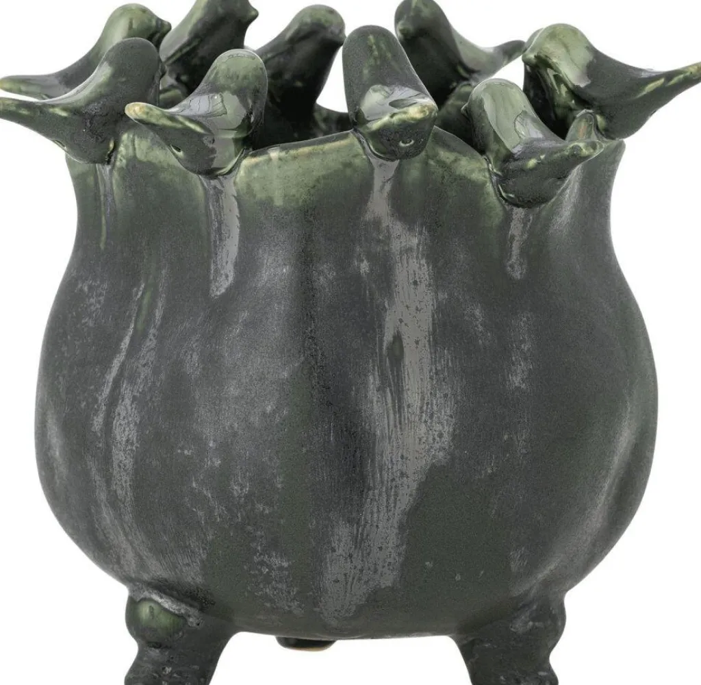 Creative Collection Urtepotter Og Krukker > Charlize Urtepotteskjuler H19,5 cm, Grøn