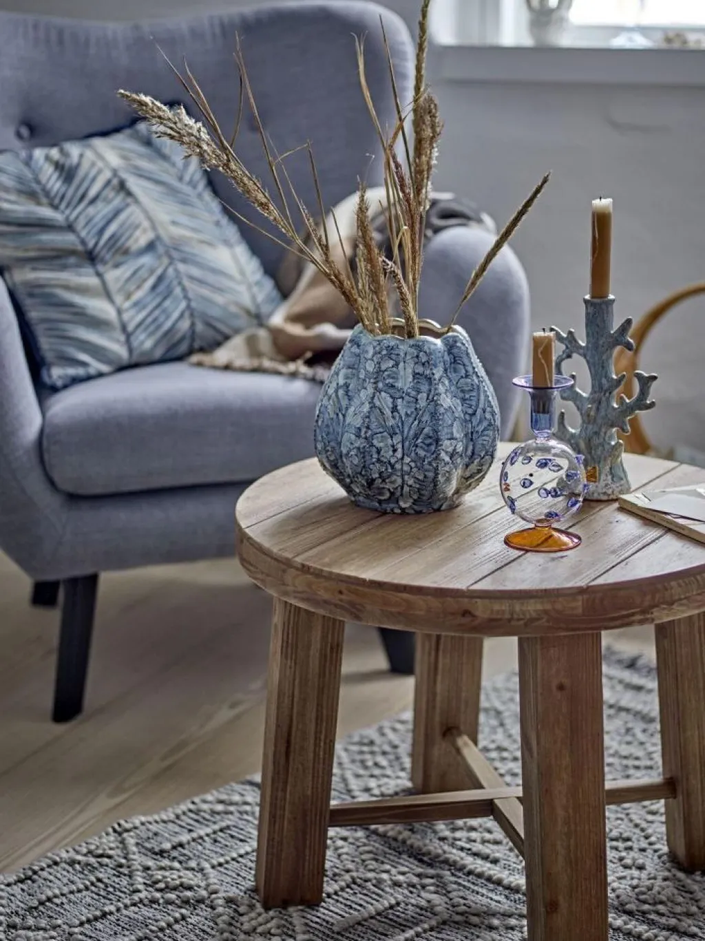 Sale Hetty Vase H19,5 cm, Blå Stue|Vaser
