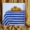 Hot Creative Collection Limone Illustration m. Ramme 40x40 cm, Fyrretræ Vægdekorationer Og Plakater