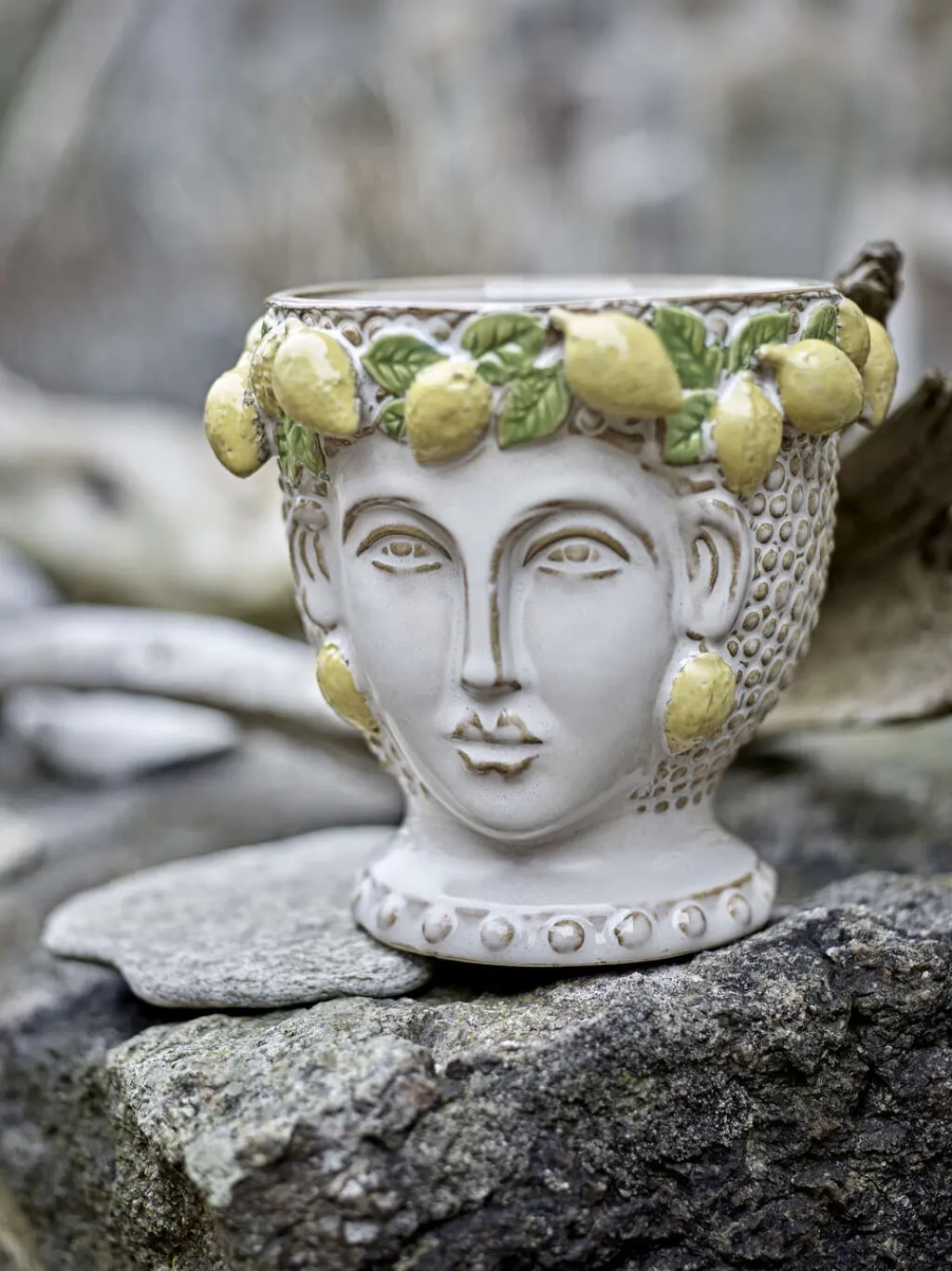 Creative Collection Stue|Urtepotter Og Krukker > Limone Urtepotteskjuler H16 cm, Gul