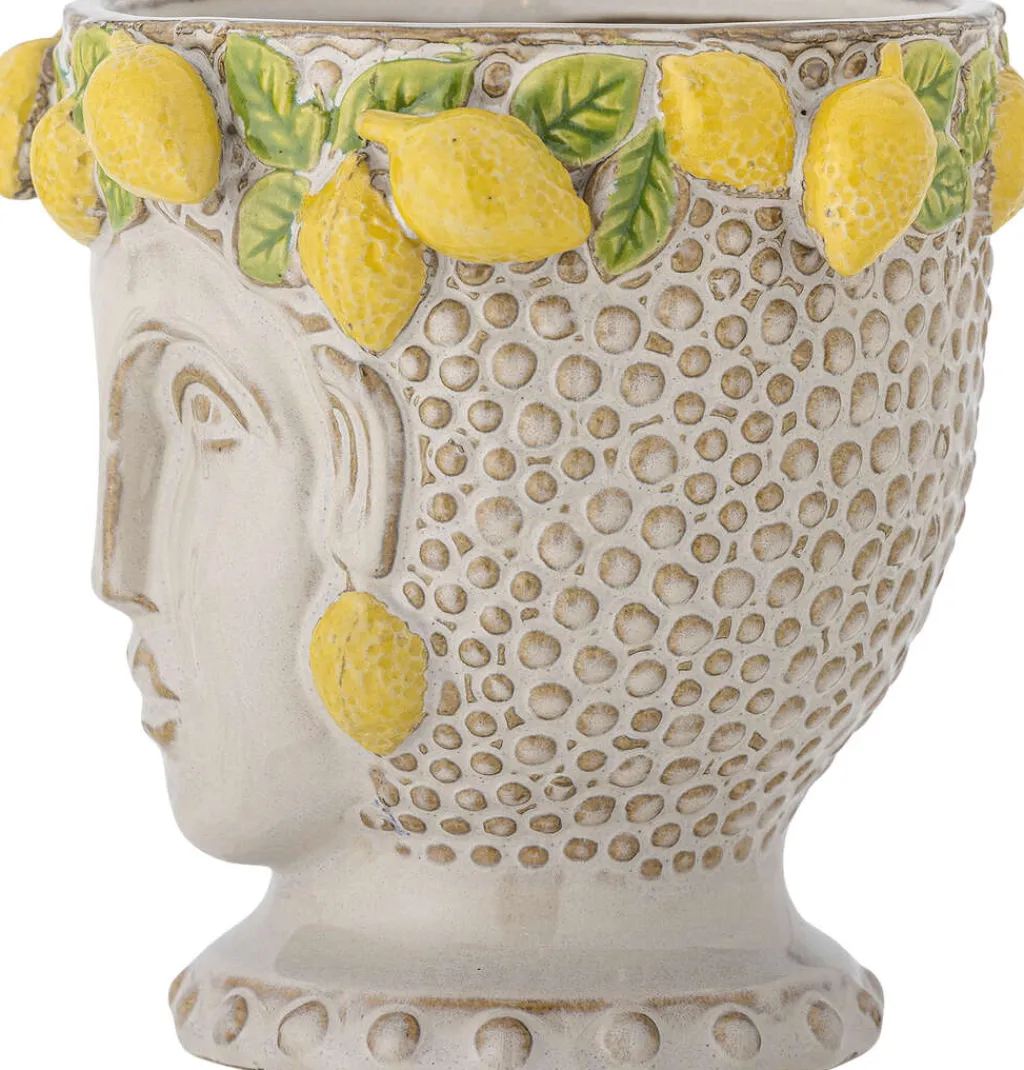 Creative Collection Stue|Urtepotter Og Krukker > Limone Urtepotteskjuler H16 cm, Gul