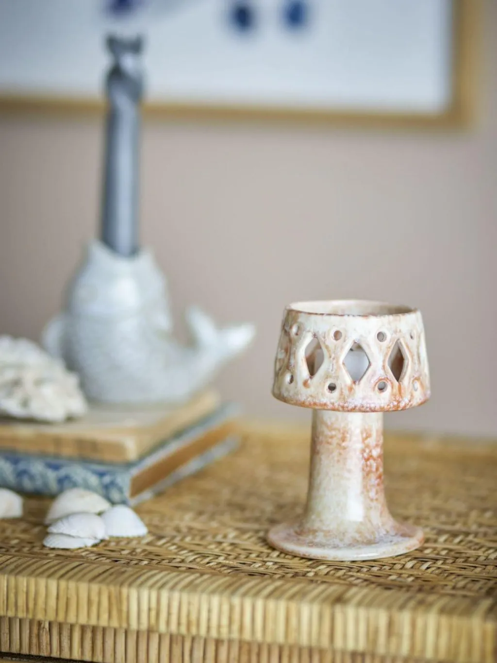 Creative Collection Fyrfadsstager > Patty Fyrfadsstage H12 cm, Natur