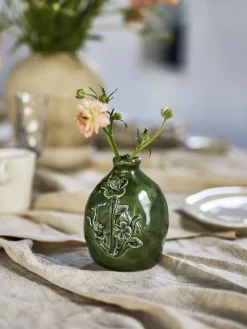 New Ramia Vase H13,5 cm, Grøn Vaser