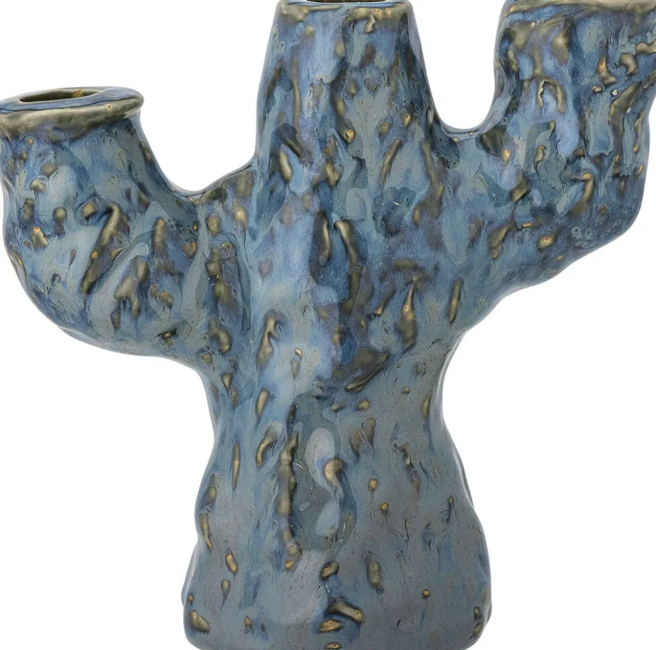 Online Creative Collection Tahoka Lysestage H19 cm, Blå