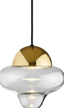 Sale Design By Us Nutty Pendel LED ?18.5 cm, Klar/Guld