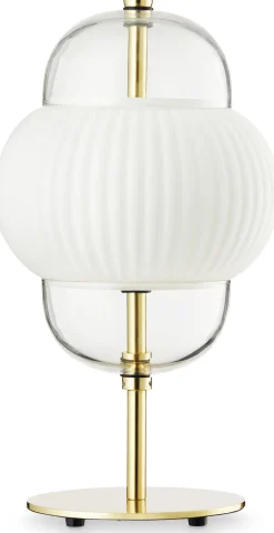 Hot Design By Us Shahin Bordlampe H43 cm, Opal/Messing