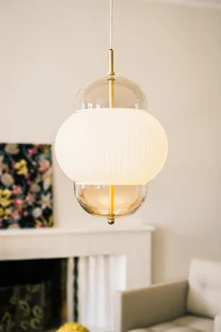 Design By Us Lamper Til Kontoret|Lamper Til Køkkenet > Shahin Pendel , Opal/Messing