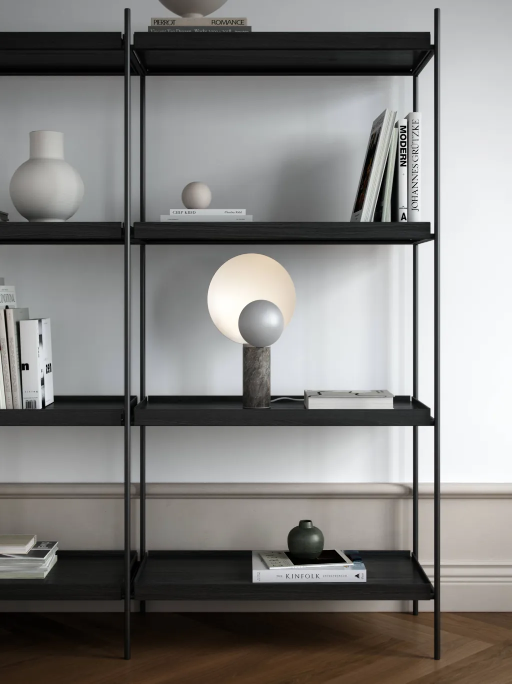 DFTP Lamper Til Kontoret|Lamper Til Soveværelset > Caché Bordlampe H49 cm, Mat Grå
