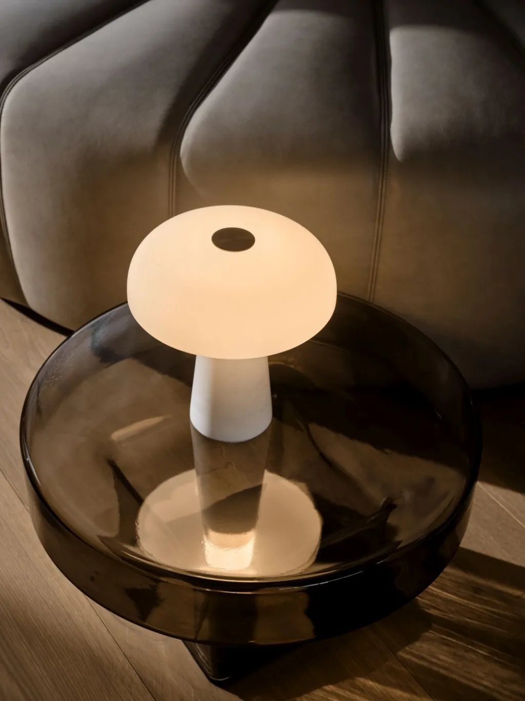 DFTP Bordlamper|Trådløse Lamper > Glossy Mini Trådløs Bordlampe LED H24 cm,