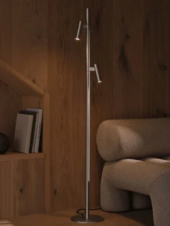 Hot DFTP Makoto Gulvlampe H150 cm, Satin Krom