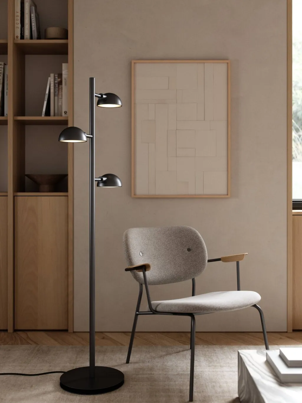 New Nomi Gulvlampe H142,5 cm, Sort Lamper Til Kontoret|Lamper Til Stuen