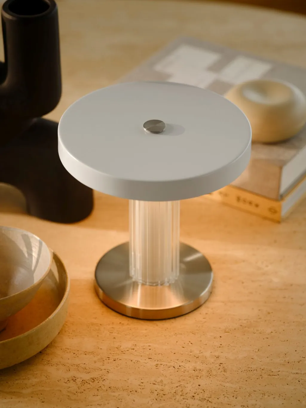 Online Trezzi Trådløs Bordlampe H21,9 cm, Hvid Bordlamper|Trådløse Lamper