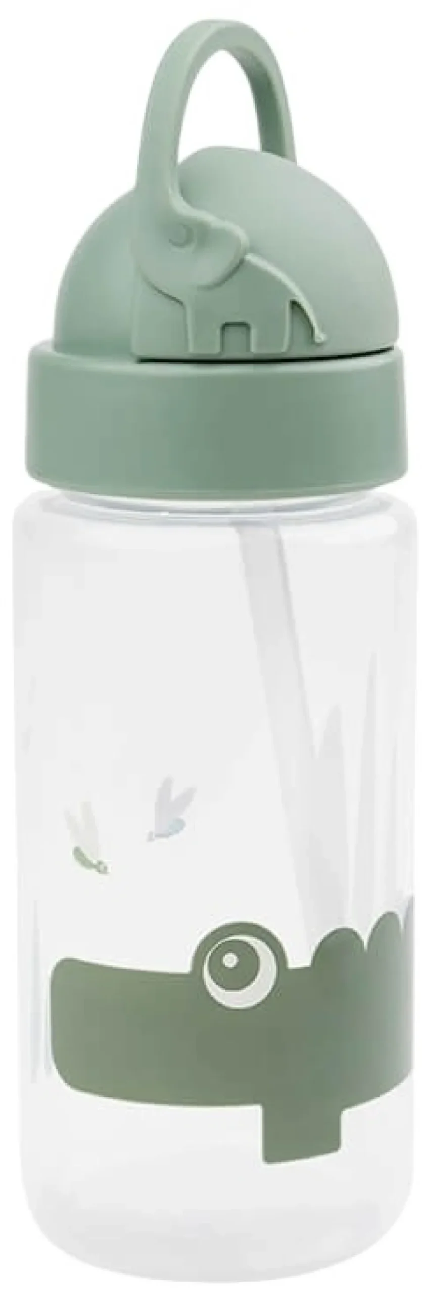 Børn Done By Deer Drikkedunke Til Børn|Opbevaring Til Køkkenet > Croco Drikkedunk m. Sugerør 350 ml, Grøn