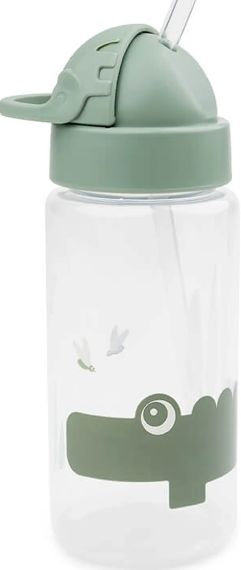 Børn Done By Deer Drikkedunke Til Børn|Opbevaring Til Køkkenet > Croco Drikkedunk m. Sugerør 350 ml, Grøn