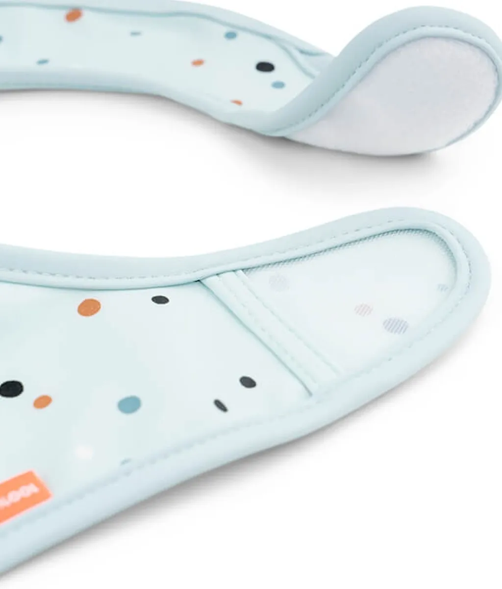 Børn Done By Deer Hagesmække Og Savlesmække|Hagesmække > Elphee Hagesmæk m. Velcro 2 stk, Blå