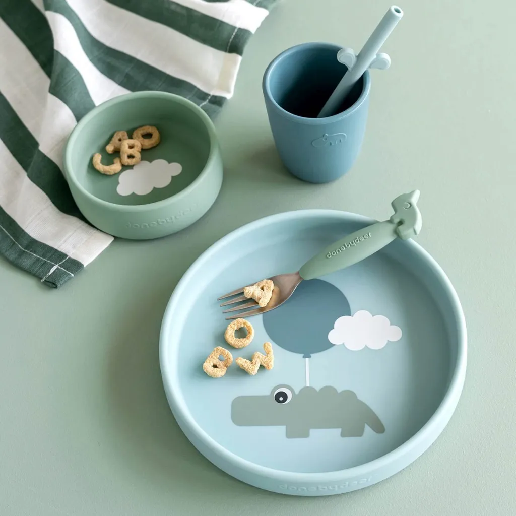 New Happy Clouds Spisestel 3 Dele, Børn Børnespisesæt