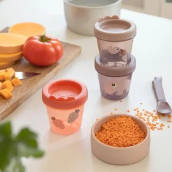 Ozzo Opbevaringsbøtte 3 stk. 150 ml, Pudder Børn Børneskåle