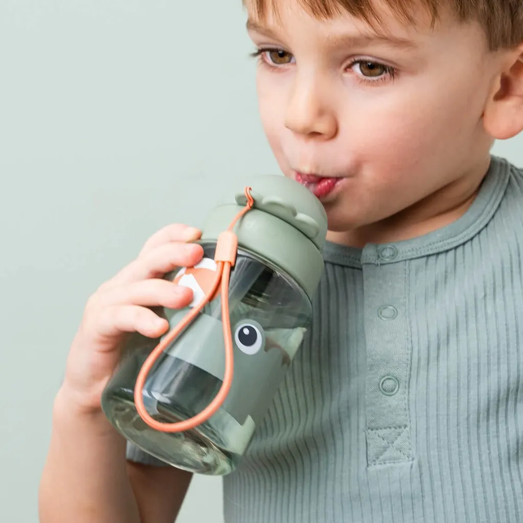 New Playground Drikkedunk m. Sugerør 280 ml, Børn Drikkedunke Til Børn|Opbevaring Til Køkkenet