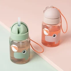 New Playground Drikkedunk m. Sugerør 280 ml, Børn Drikkedunke Til Børn|Opbevaring Til Køkkenet