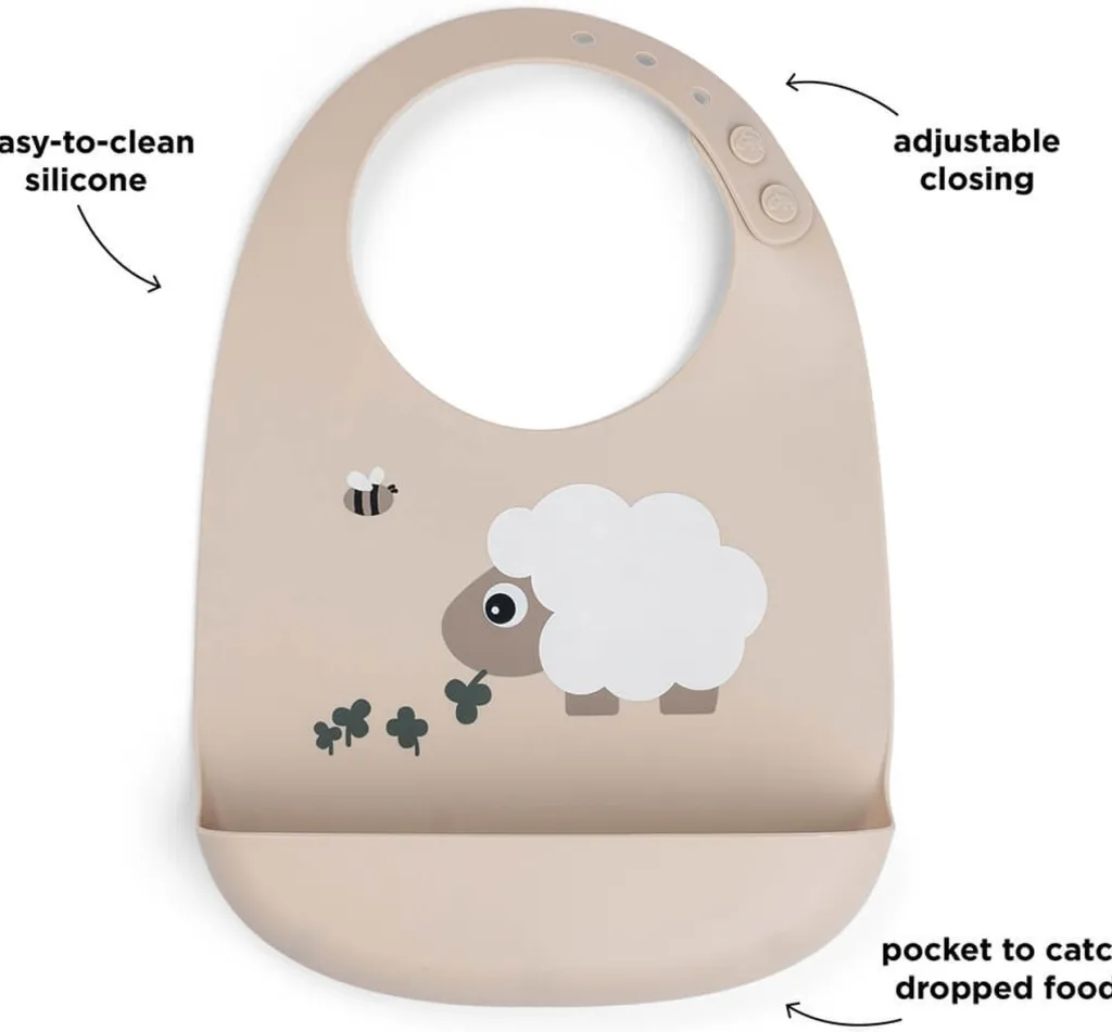Børn Done By Deer Hagesmække Og Savlesmække|Hagesmække > Sheepy Hagesmæk, Sand