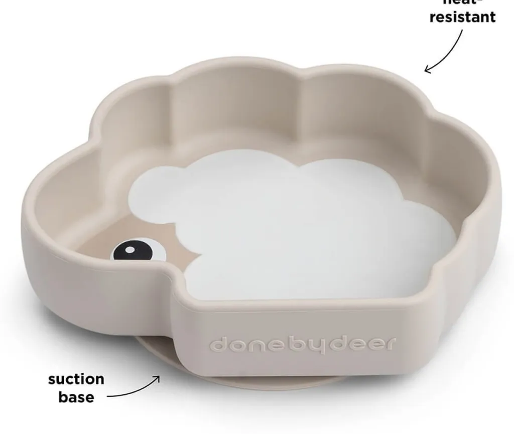Discount Sheepy Stick & Stay Skål 11x15 cm, Sand Børn Børneskåle
