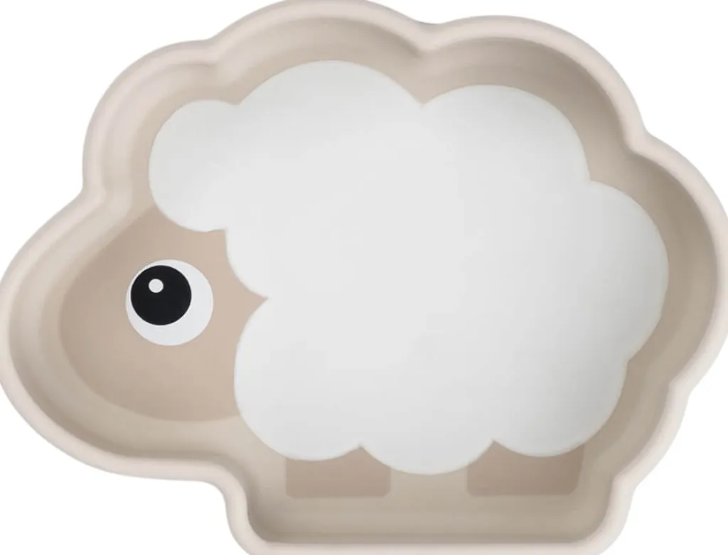 Discount Sheepy Stick & Stay Skål 11x15 cm, Sand Børn Børneskåle