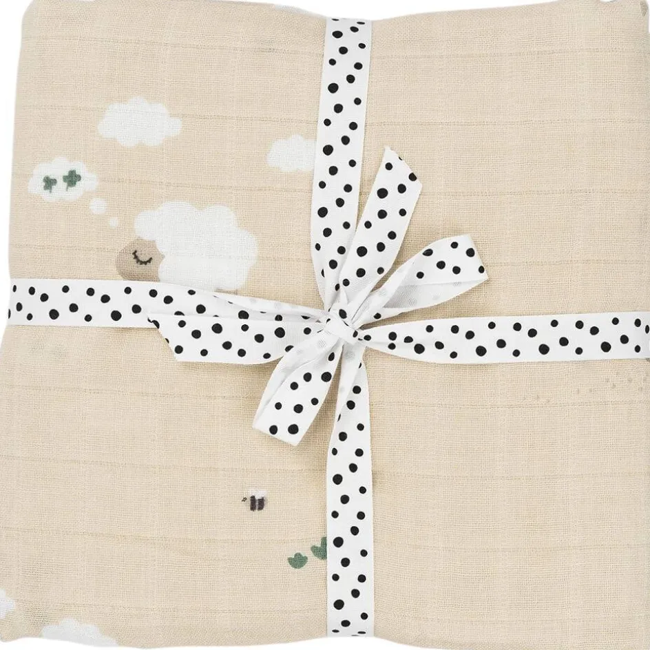 New Done By Deer Tiny Farm Babysvøb 120 cm, Sand