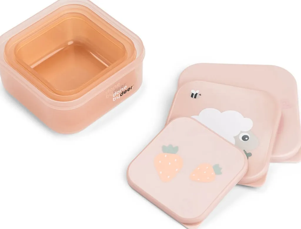 Outlet Tiny Farm Snackbokssæt 3 Dele, Børn Madkasser Til Børn