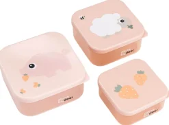 Outlet Tiny Farm Snackbokssæt 3 Dele, Børn Madkasser Til Børn