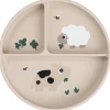 Tiny Farm Stick&Stay Tallerken 18 cm, Sand Børn Børnetallerkener|Børnetallerkener