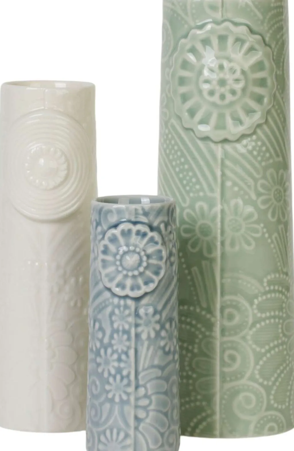 Dottir Stue|Vaser > Nordic Design Pipanella Vaser 3 stk,