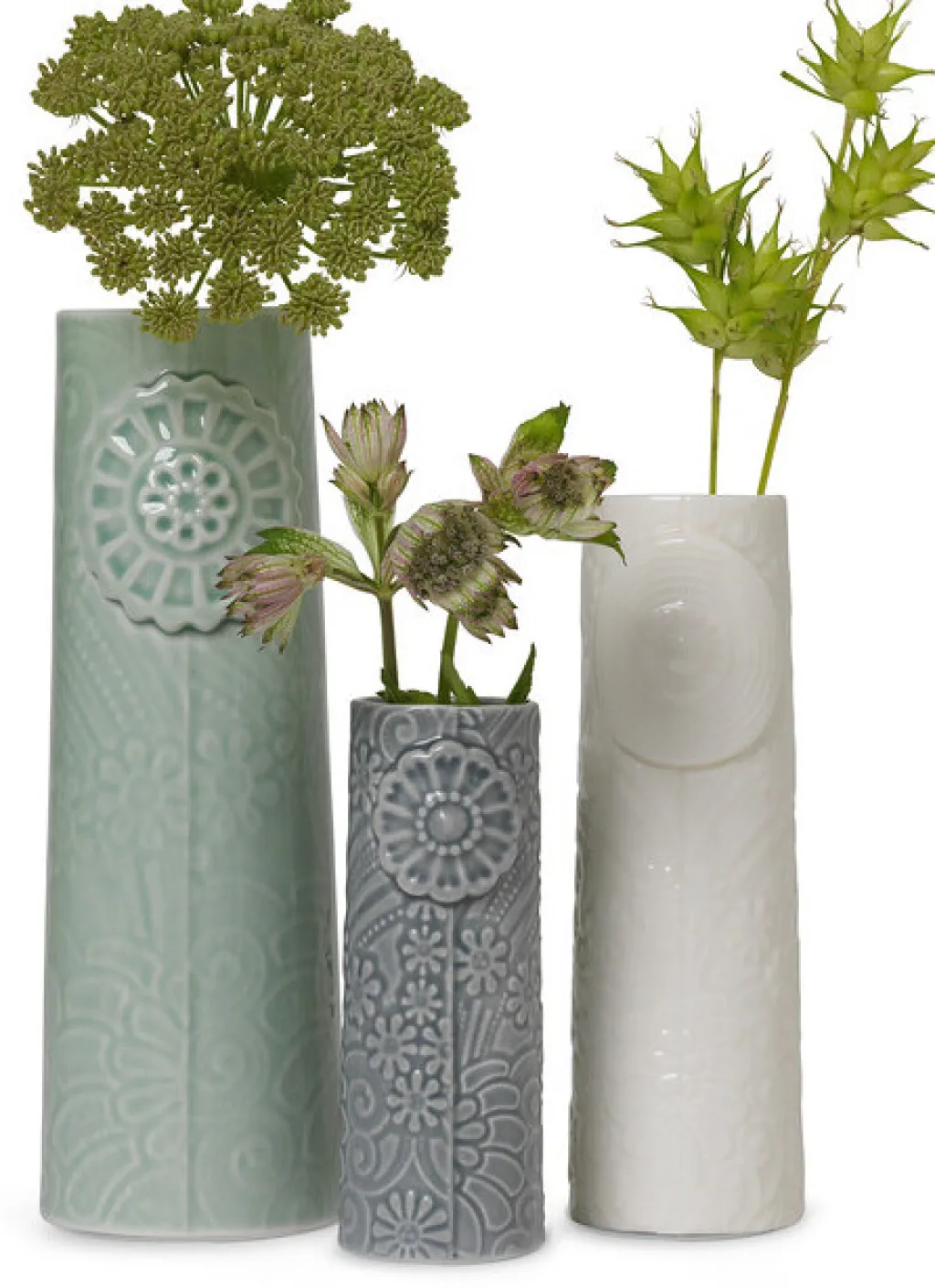 Dottir Stue|Vaser > Nordic Design Pipanella Vaser 3 stk,