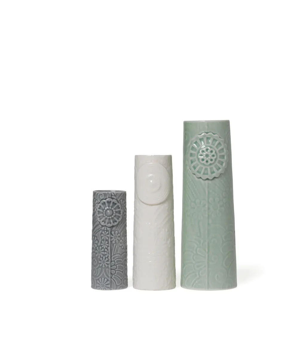 Dottir Stue|Vaser > Nordic Design Pipanella Vaser 3 stk,