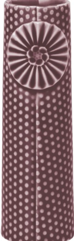 Best Dottir Nordic Design Pipanella Dot Vase H12,5 cm, Aubergine