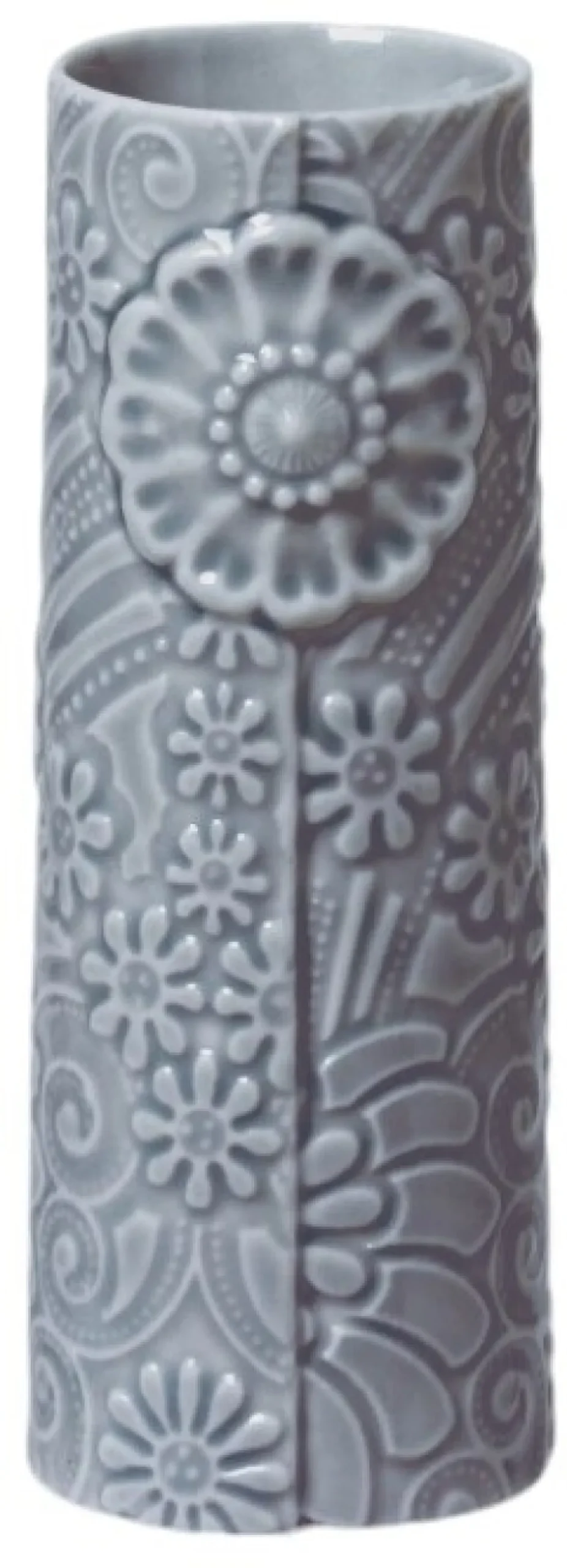 Best Dottir Nordic Design Pipanella Flower Vase H9 cm, Blå/Grå