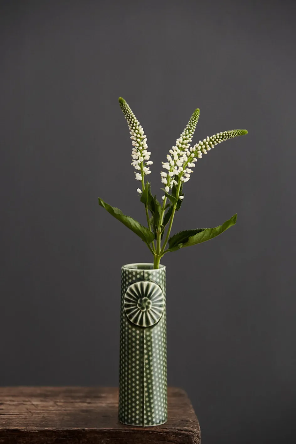 Hot Dottir Nordic Design Pipanella Dot Vase H12,5 cm, Grøn