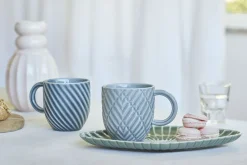New Dottir Nordic Design Samsurium Twirl Krus 32 cl, Midnight