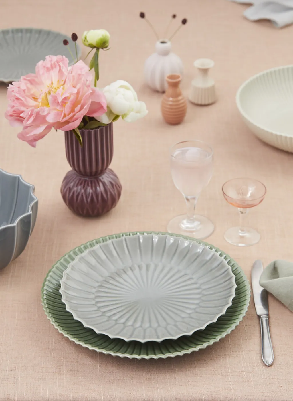 Best Nordic Design Samsurium Tallerken 22,2 cm, Blå/Grå Frokosttallerkener