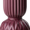New Dottir Nordic Design Samsurium Rufflebell Vase H14 cm, Aubergine