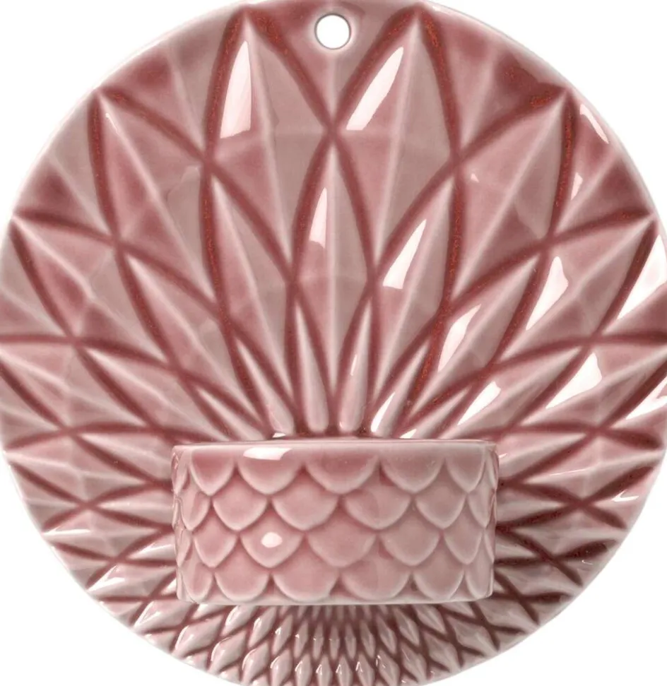 Dottir Nordic Design Pipanella Votive Scales Væghængt Fyrfadsstage Ø11,5 cm, Dusty Rose