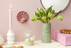 Dottir Nordic Design Pipanella Votive Scales Væghængt Fyrfadsstage Ø11,5 cm, Dusty Rose