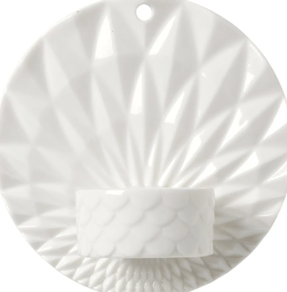 Hot Dottir Nordic Design Pipanella Votive Scales Væghængt Fyrfadsstage Ø11,5 cm, Hvid