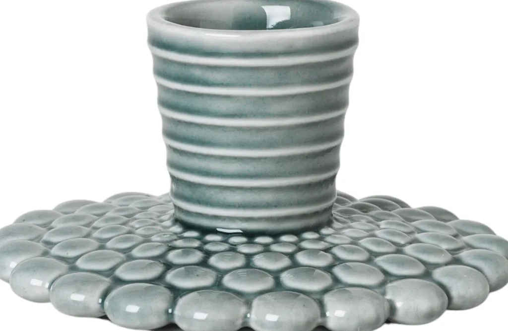 Clearance Dottir Nordic Design Pipanella Waves Lysestage H24,5 cm, Sconce Peacock