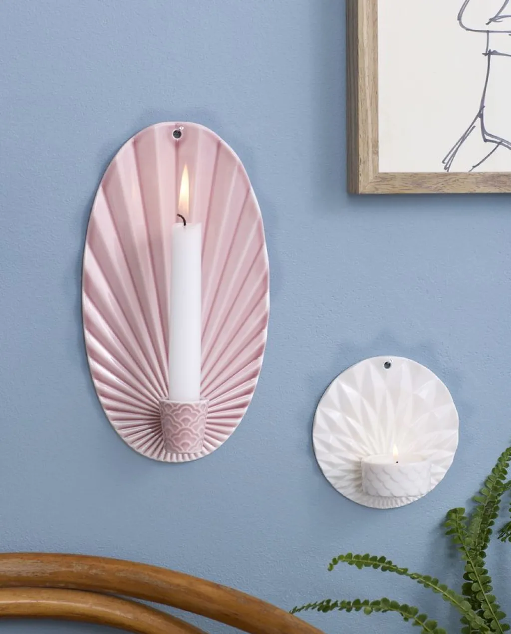 Dottir Lysestager > Nordic Design Pipanella Waves Lysestage H24,5 cm,