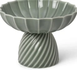New Nordic Design Samsurium Skål på Fod H11,7 cm, Eucalyptus Stue|Pynteskåle Og Fade